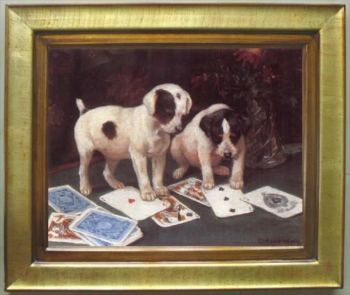 framed  George Rowlandson Poker, Ta132